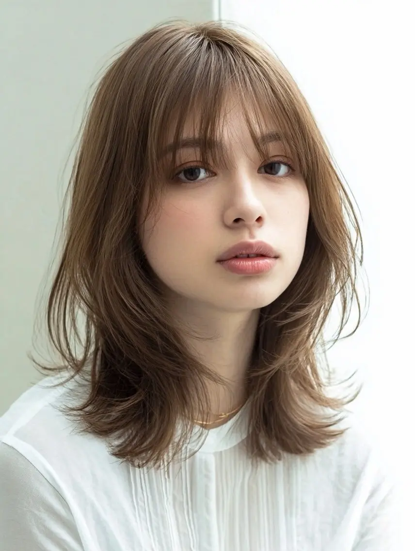 ロング 縮毛矯正 絶対綺麗な暖色カラー 🎯あります✨増渕✨のヘアスタイル