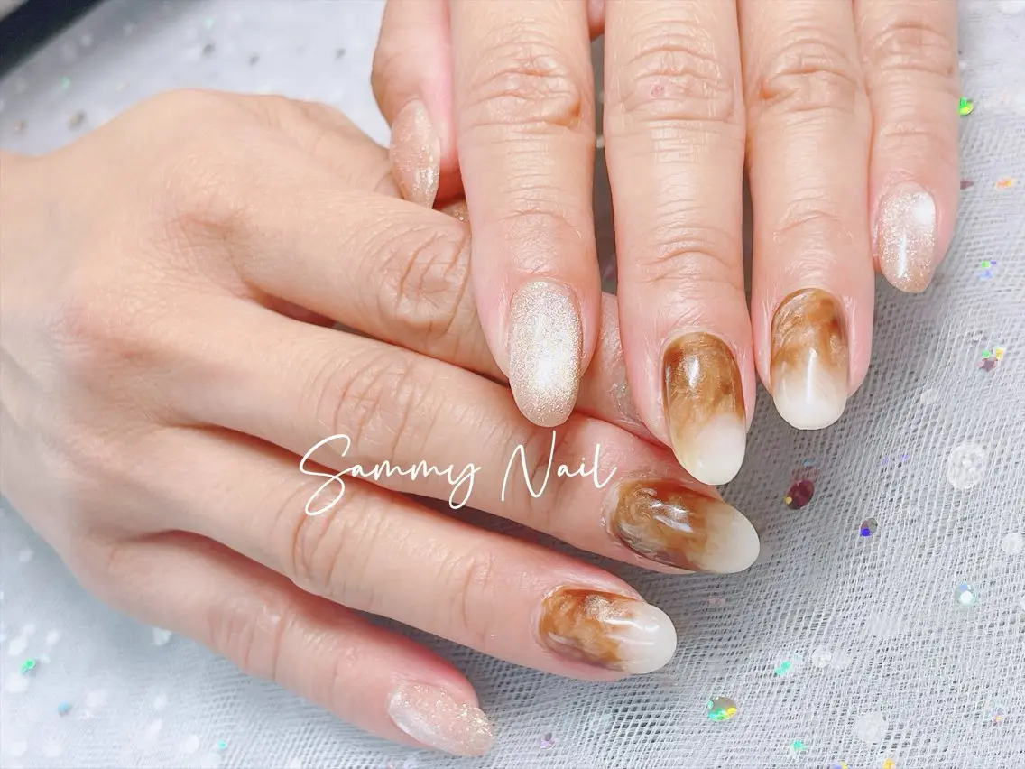 ネイル ニュアンスネイル ハンドネイル Sammy Nailのネイルデザイン