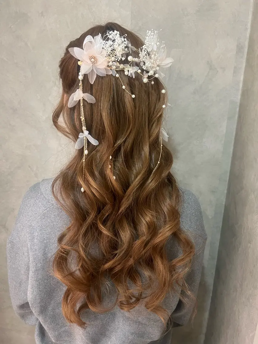 ヘアアレンジ ヘアセット 大人可愛いヘアメイク 💋🧚♀️しずかのヘアスタイル