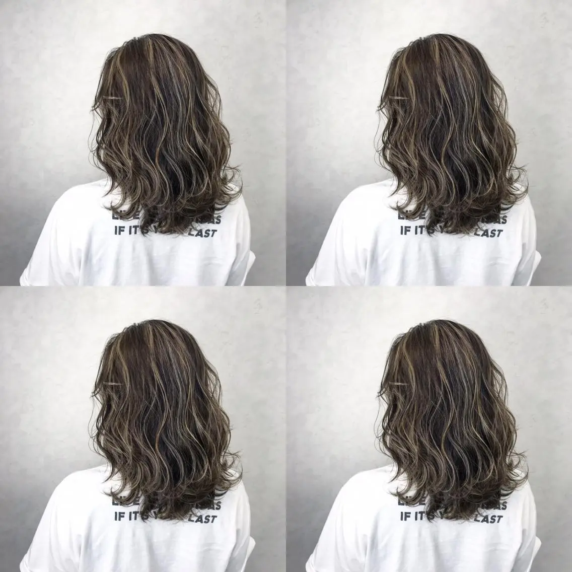 ミディアム カラー グレージュ ハイライトカラー ハイライト ヘアカラー TATSUYA アートディレクターのヘアスタイル