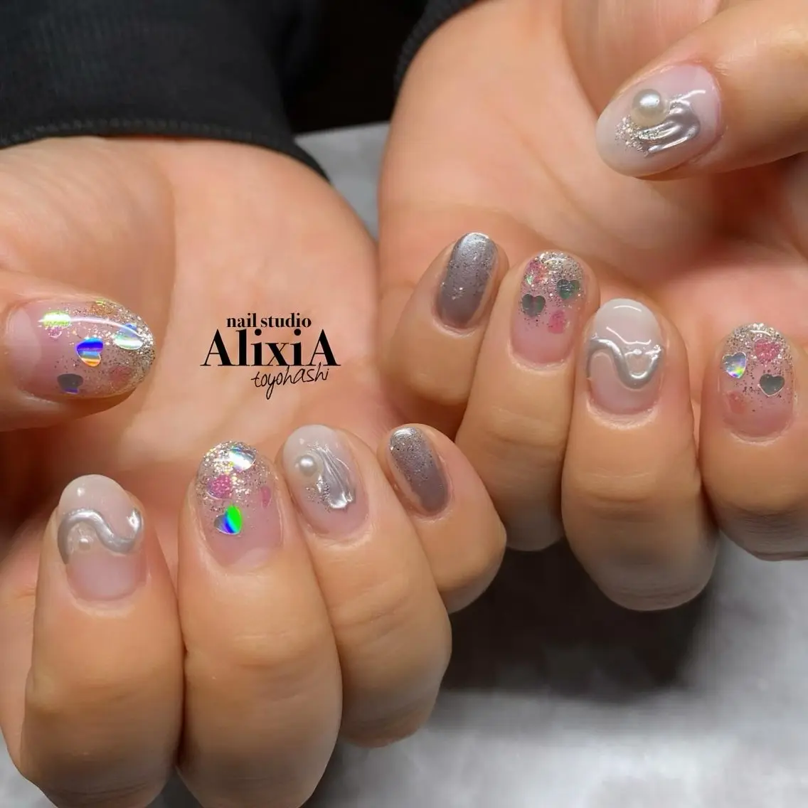 ネイル ハンドネイル AlixiA ゆみのネイルデザイン