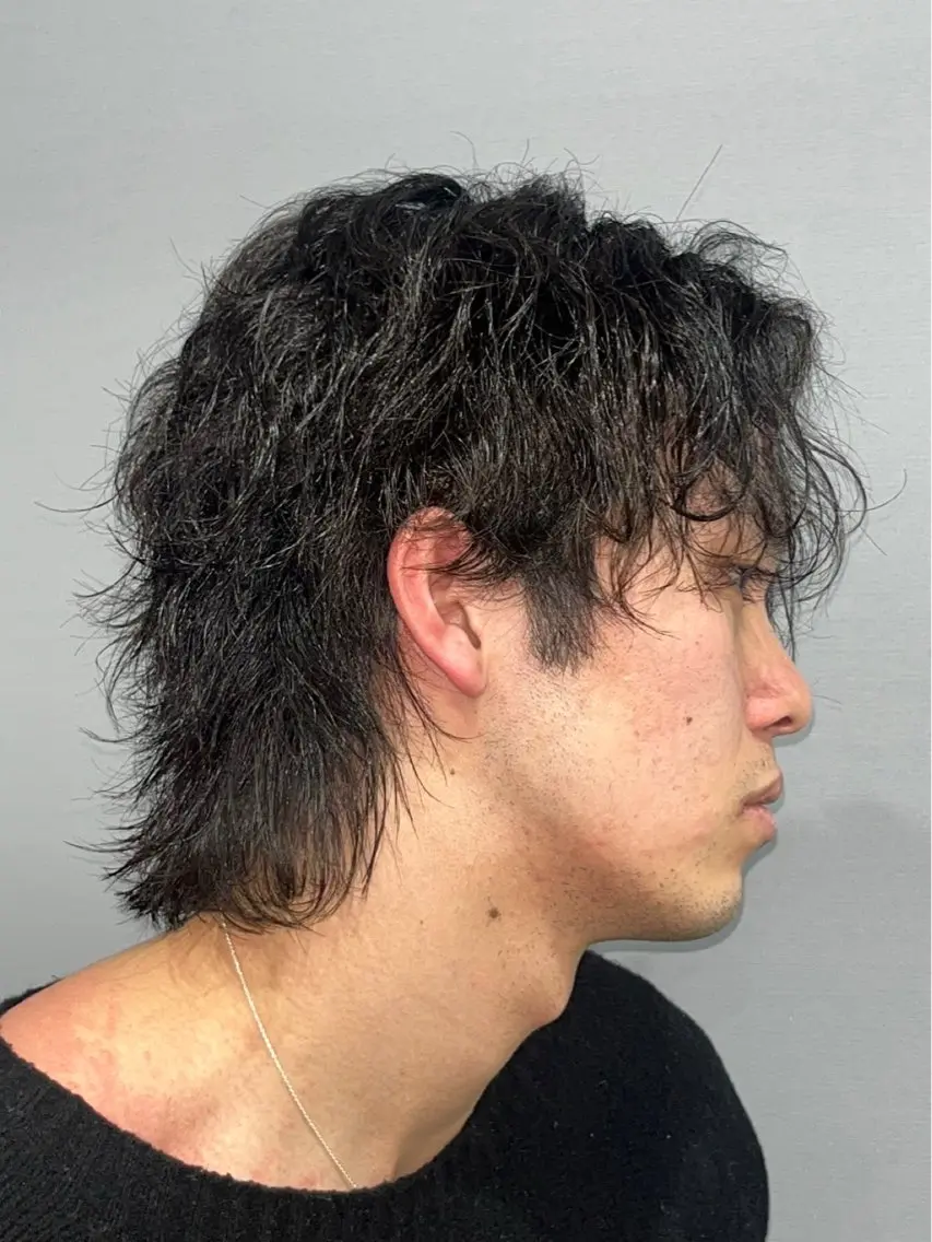 パーマ メンズ カット パーマ レイヤーモデル募集/ 青木亮太郎のヘアスタイル