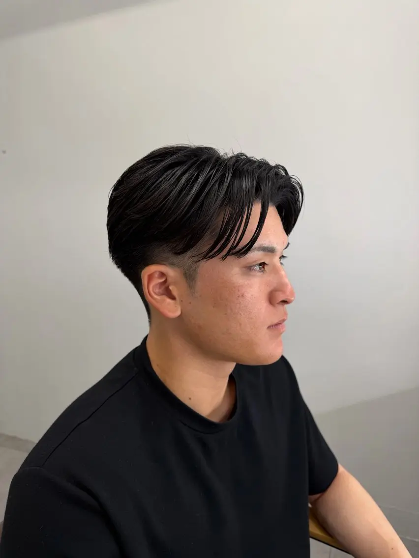 メンズ カット 刈り上げ🟦 韓国風🟦平林柊二のヘアスタイル