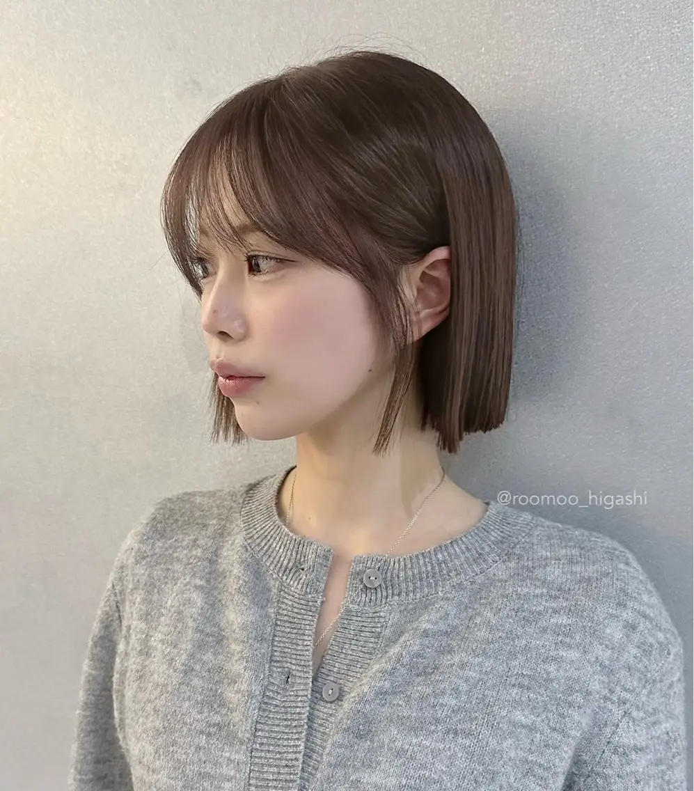 ショート レイヤーカット 韓国ボブ/ハッシュ カットKIRAのヘアスタイル