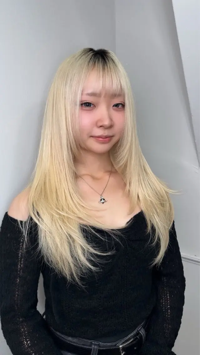 ロング カット トリートメント 心斎橋 韓国レイヤ ー指名No.1renのヘアスタイル