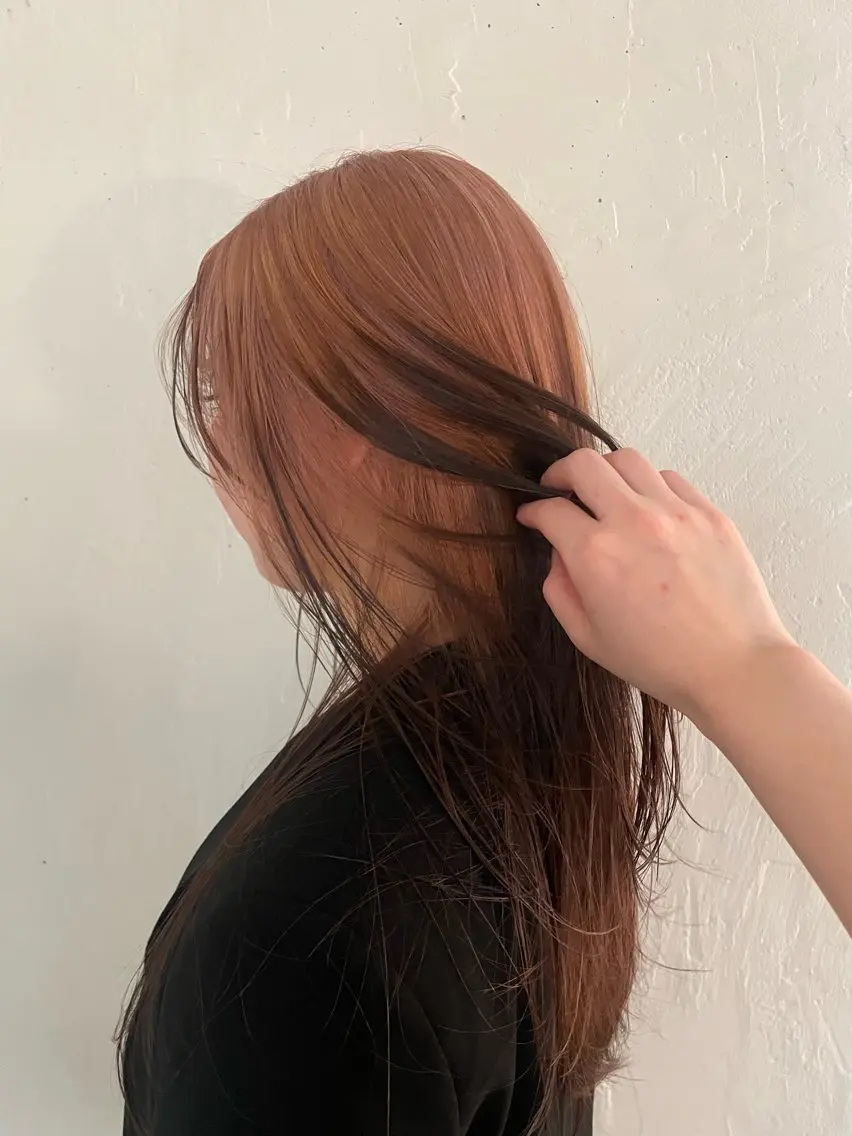 ロング カラー ベージュカラー ブラウンカラー ピンクカラー ピンクベージュ ヘアカラー デザインカラー💖/ ヘアセット/manaのヘアスタイル
