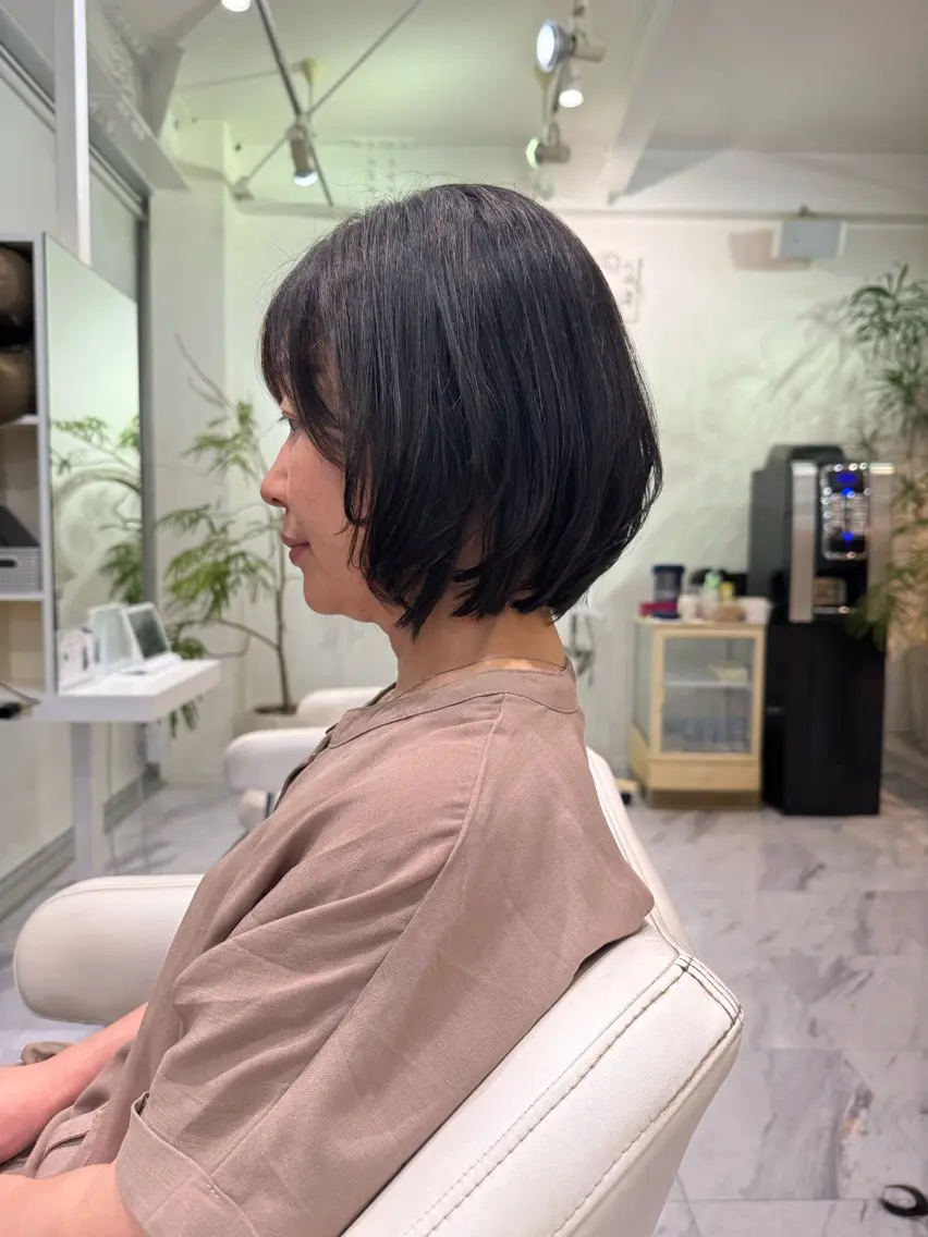 カットモデル　ショートヘアの写真