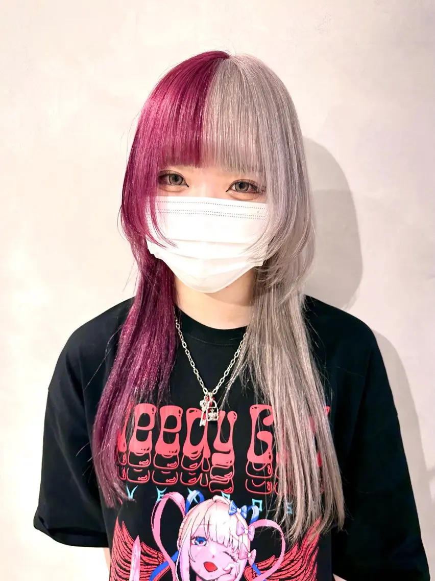 ロング カラー カット ヘアカラー トリートメント デザインカラー/パー マ🦖外岡咲希🦖のヘアスタイル