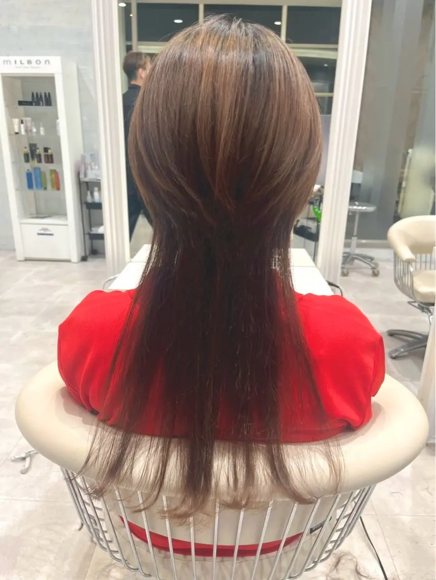 ロング ウルフカット 川田 真実のヘアスタイル