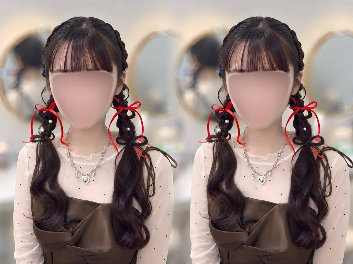 ヘアアレンジ ハーフアップ お団子ヘア ヘアセット 🪞Purasia. Yamaneのマツエク・マツパデザイン