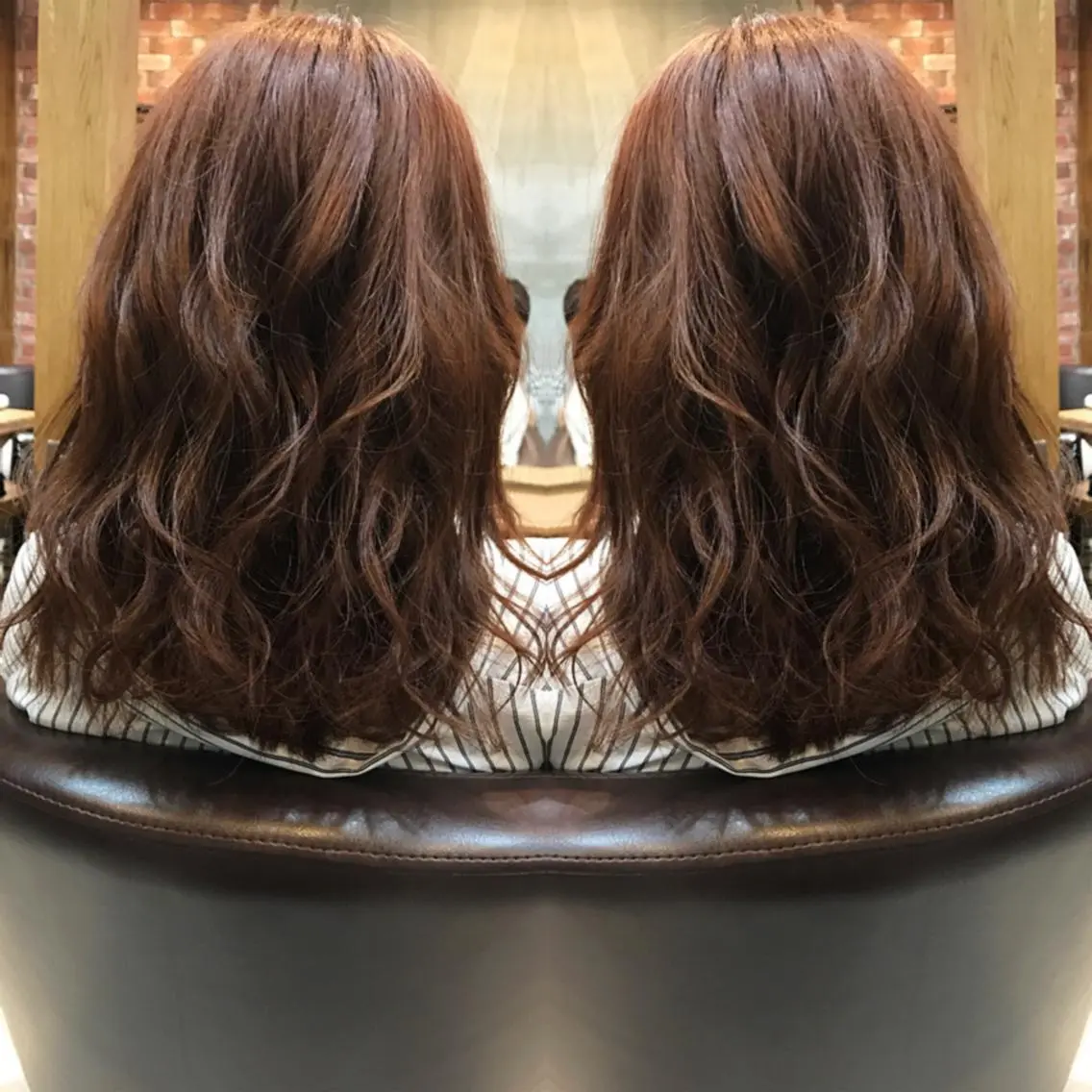ミディアム カラー カット ヘアカラー トリートメント 重政 和樹のヘアスタイル
