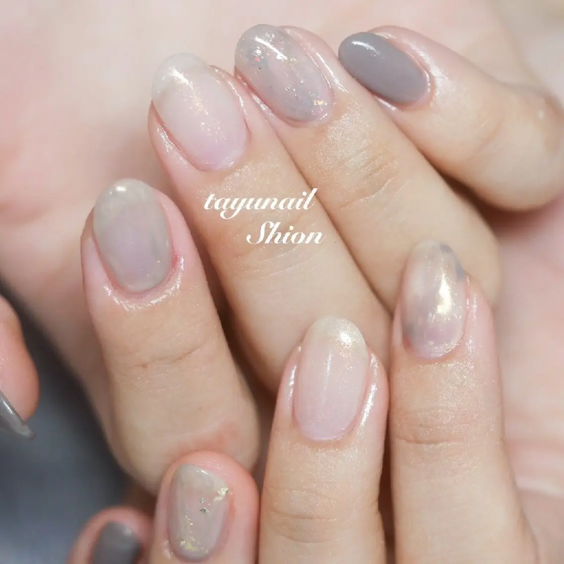 ネイル ジェルネイル ニュアンスネイル パラジェル ネイルサロン 【たゆnail】のネイルデザイン