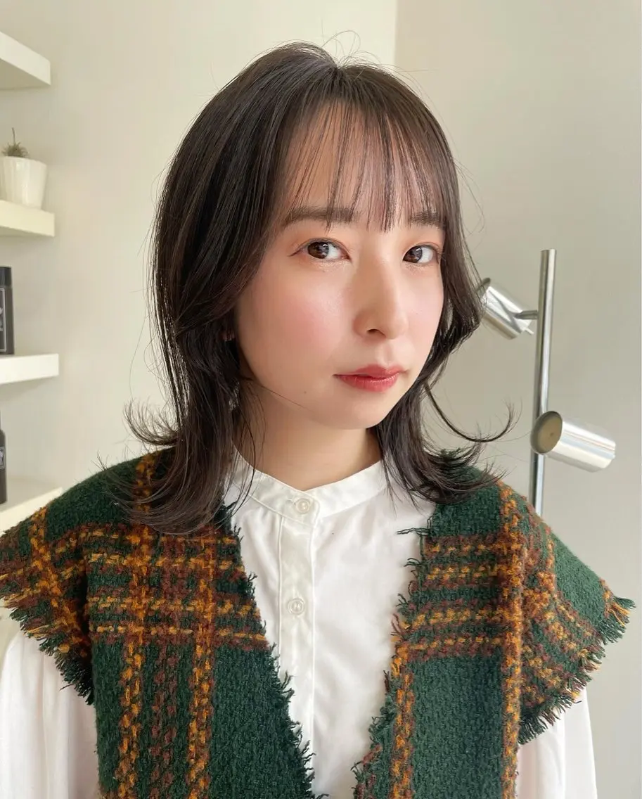 ミディアム カラー 透明感カラー mir MIYUのヘアスタイル