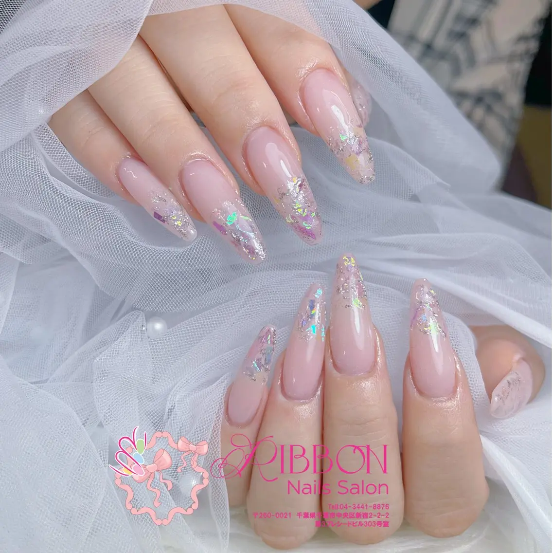ネイル チークネイル フットネイル フレンチネイル グラデーション 韓国ネイル ハンドネイル Ribbonnail salonのネイルデザイン