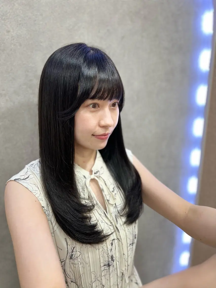 ロング レイヤーカット 🐝Haney .haruka🐝のヘアスタイル