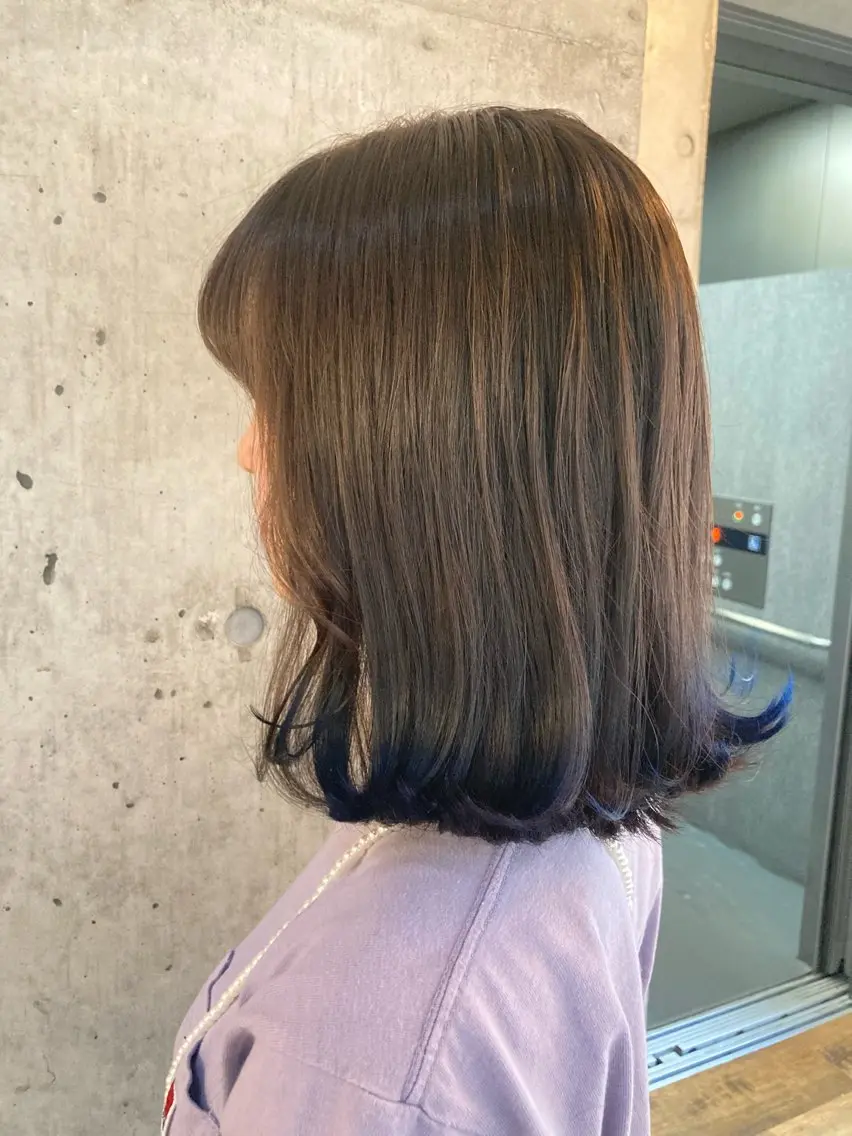ミディアム カラー 横浜美容室/暖色系 michika🌹のヘアスタイル