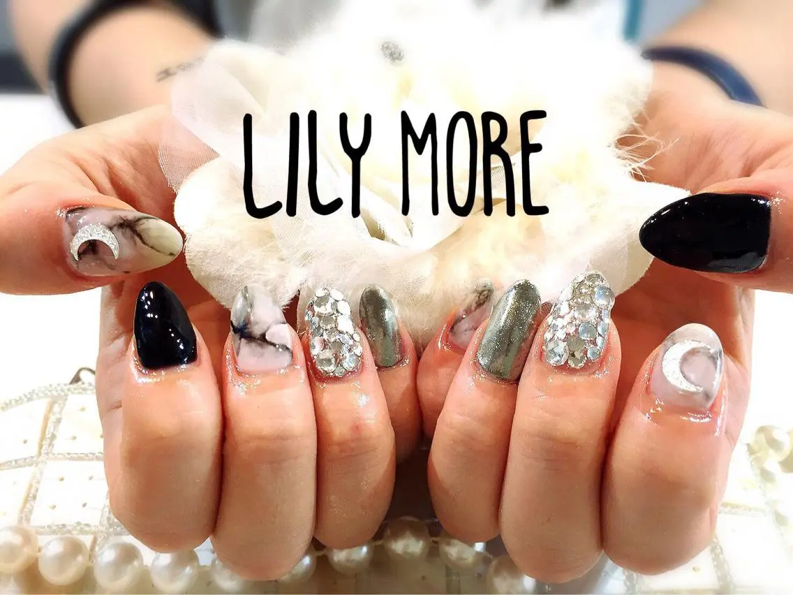ネイル 大理石ネイル(マーブル) Lily closetのネイルデザイン