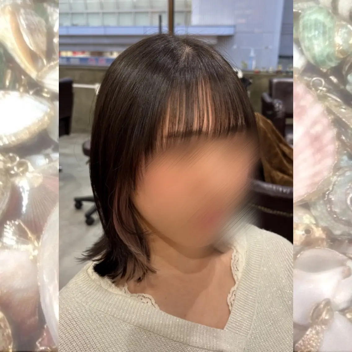 ミディアム 河原 彩心【練習モデル】のヘアスタイル