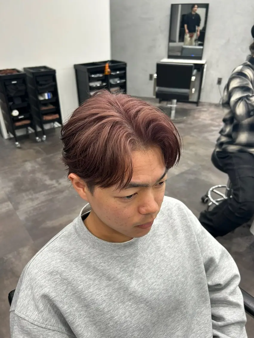 ミディアム カラー メンズ 🐠メンズ特化🐠 井上風冴のヘアスタイル