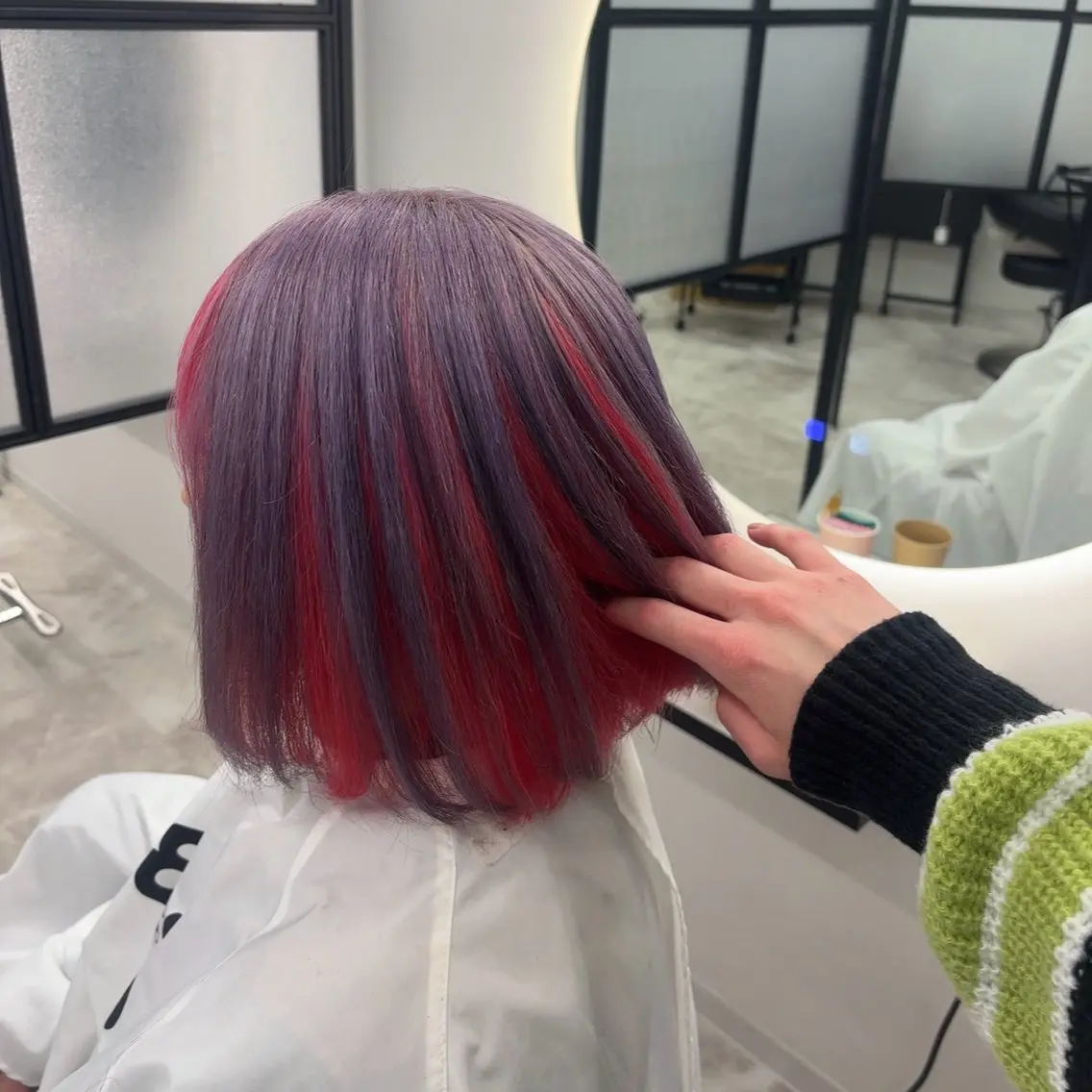ミディアム カラー ヘアカラー Ren. 🦋デザインカラーのヘアスタイル