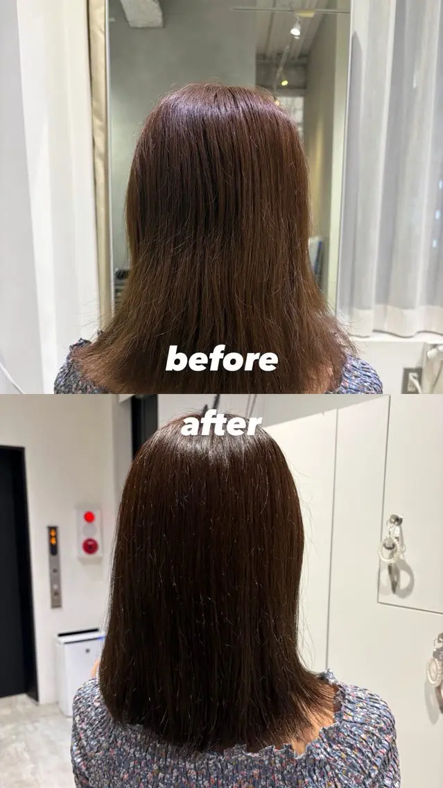ミディアム ヘアカラー トリートメント 渋谷 透明感カラー 雄貴のヘアスタイル