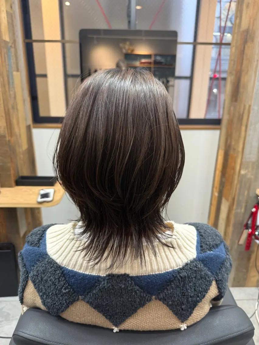 ミディアム ウルフカット SHICUNEアサミ /ショート/メンズのヘアスタイル