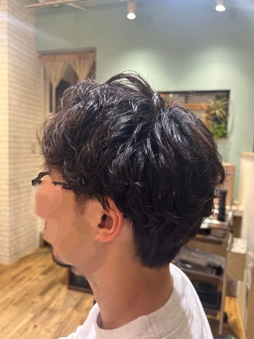 パーマ メンズ メンズパーマ カット パーマ 艶カラー /Chitose🎀のヘアスタイル