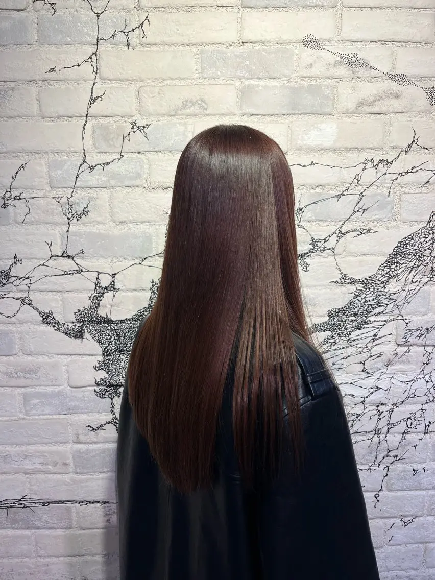 ロング 髪質改善 トリートメント 西村 瑠々花のヘアスタイル