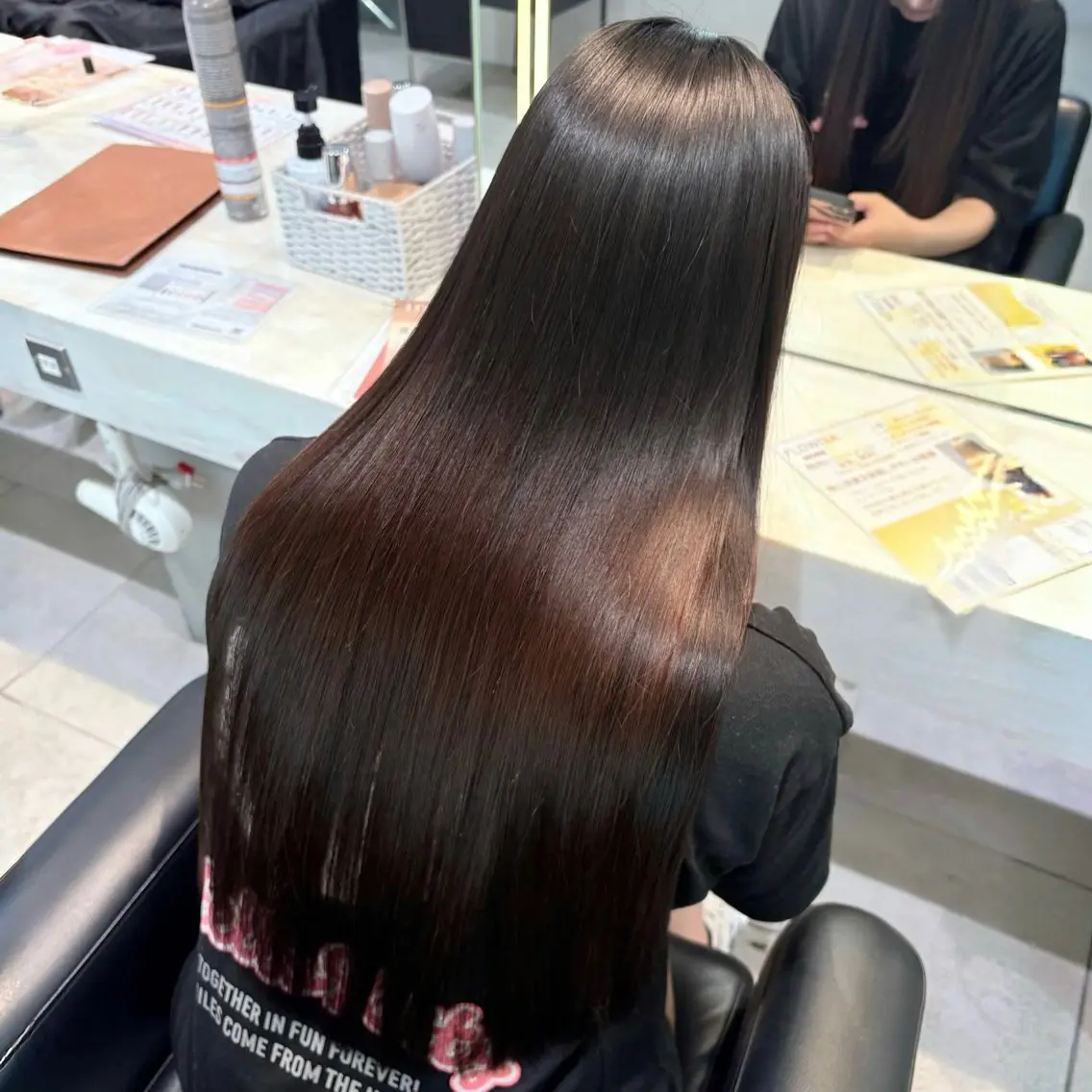 ロング カラー ヘアカラー トリートメント 縮毛矯正/Wカラー /アレンジ🌙あまにのヘアスタイル