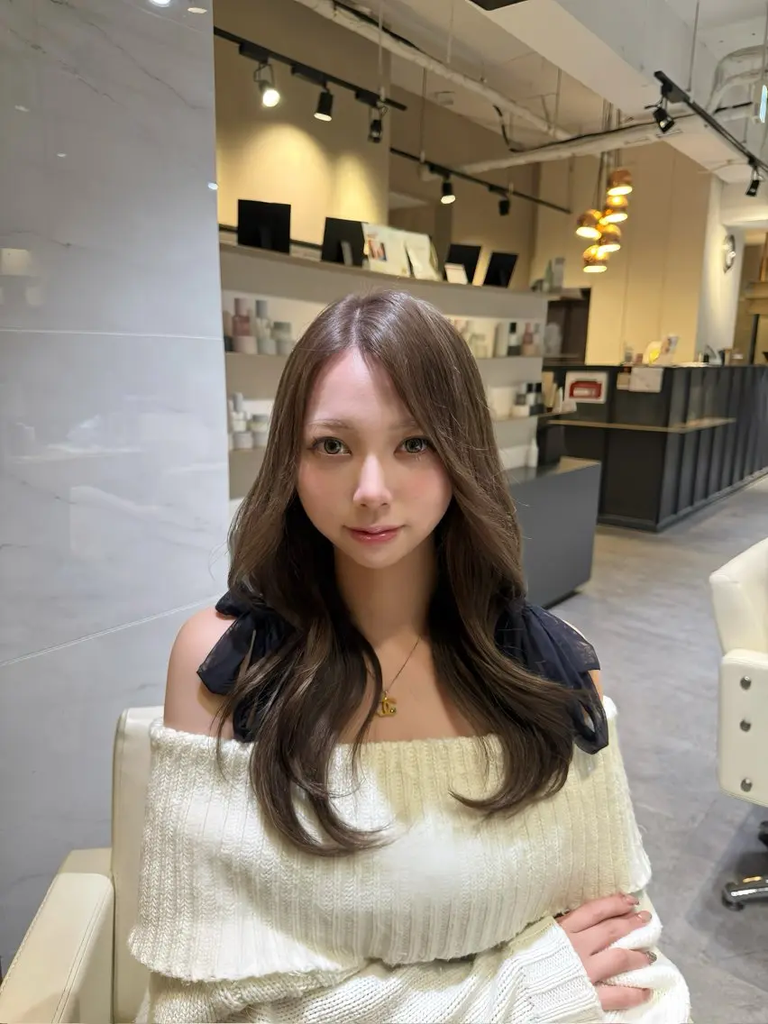 ロング ひめな 🎀ワンホンヘアのヘアスタイル