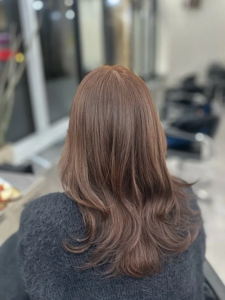 ロング ヘアカラー トリートメント ブリーチなし/透明感 NONO💖のヘアスタイル