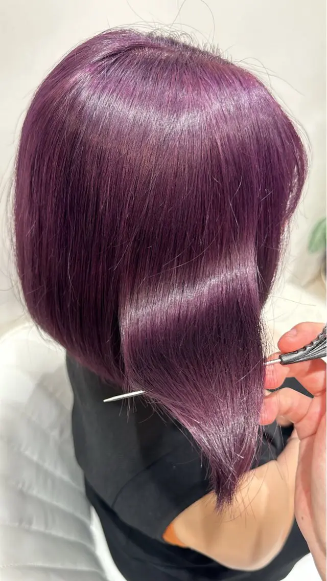 ミディアム カラー 💜ベリーショート 🌷池袋/MIKUのヘアスタイル