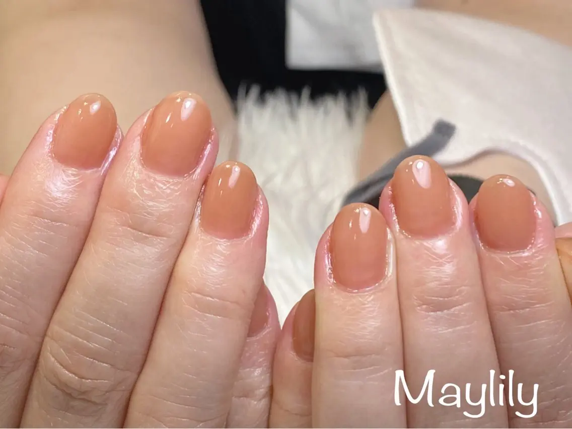 ネイル ワンカラーネイル ハンドネイル Nail salon Maylilyのネイルデザイン