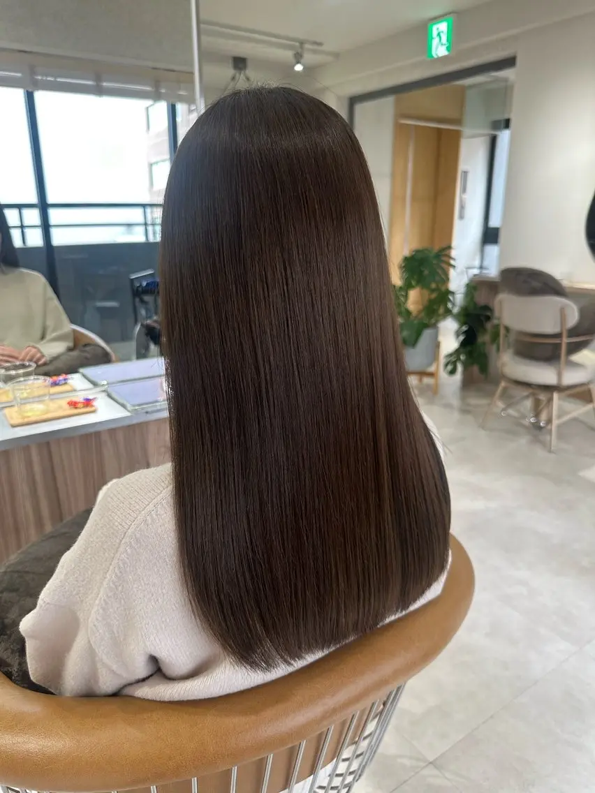 ロング カラー カット ヘアカラー トリートメント 🎀似合わせカット/ ボブ/佐瀬千枝🎀のヘアスタイル