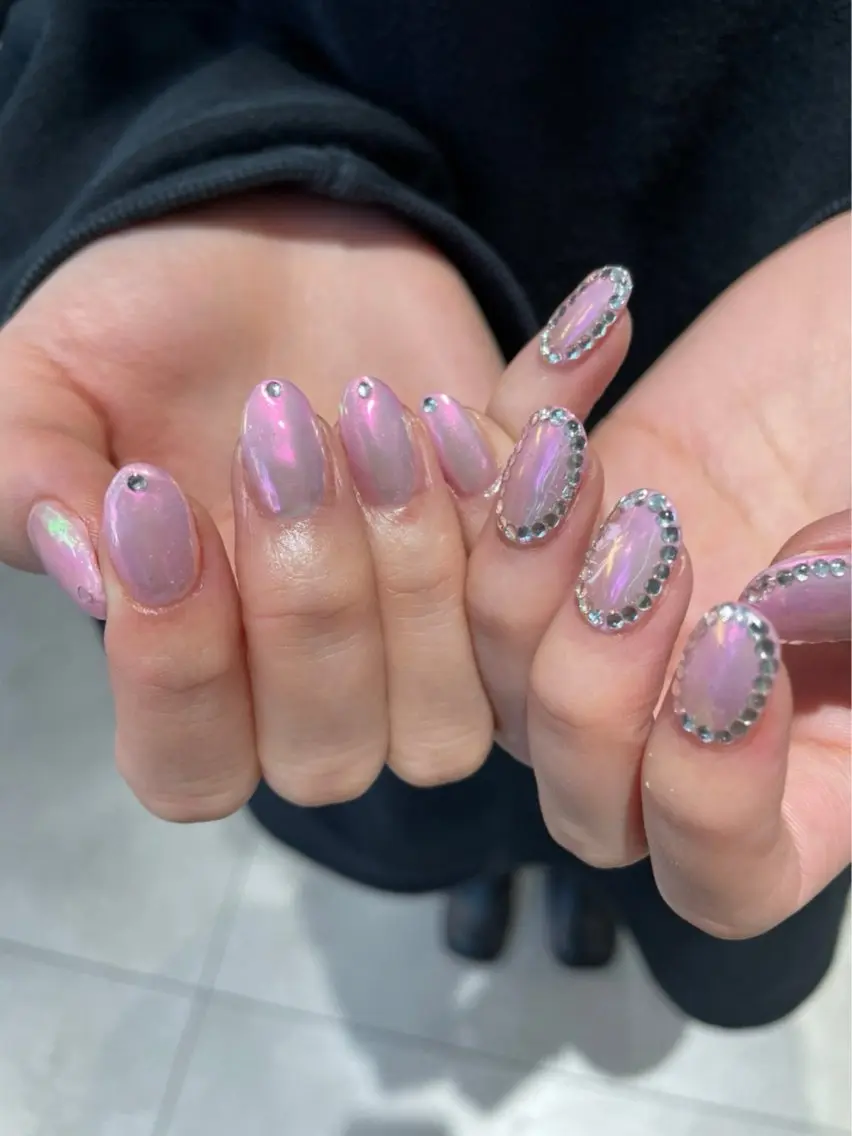 ネイル ハンドネイル ハイトーン/レイヤー nail 百咲💌のヘアスタイル