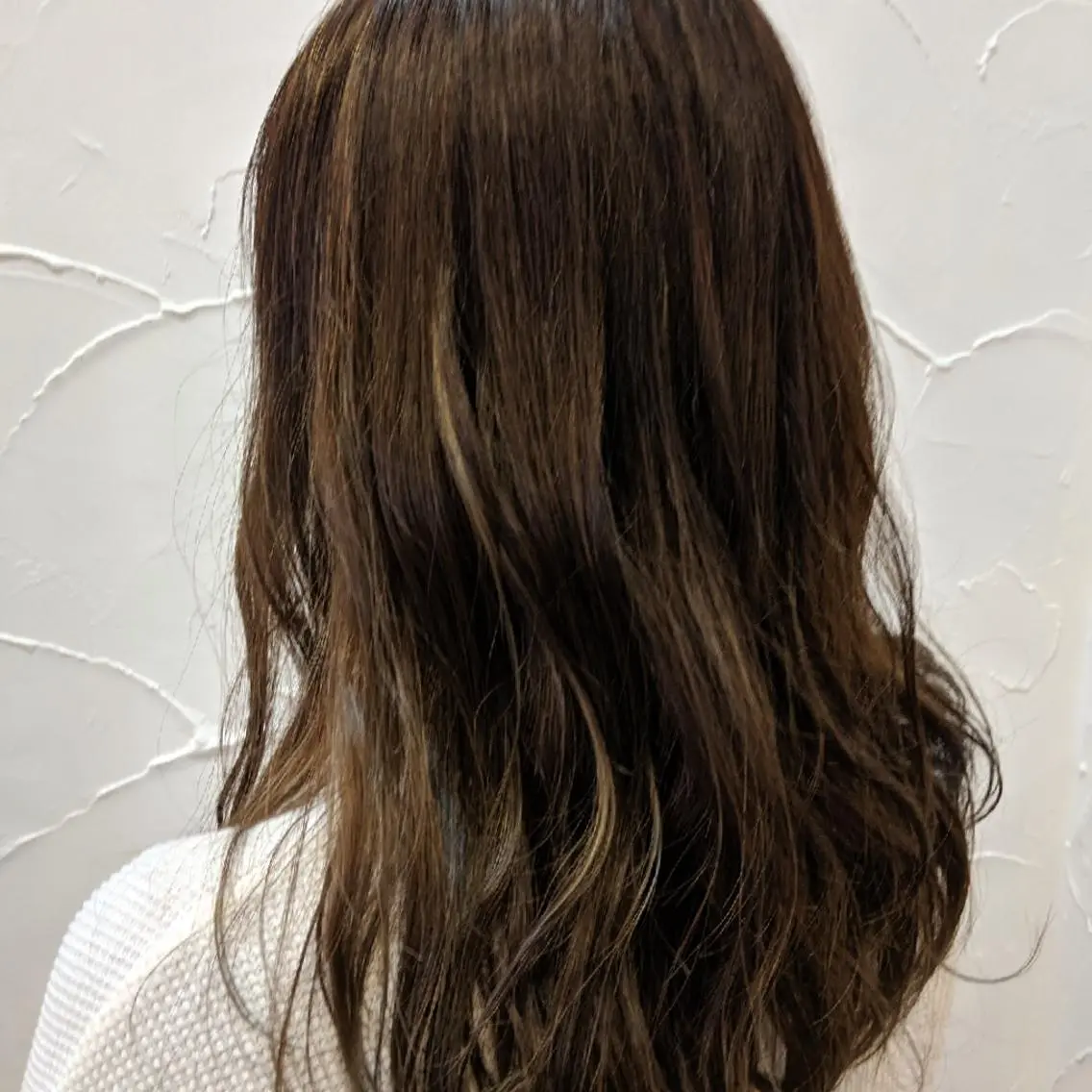 ロング カラー 髪質改善&白髪ぼかし カラー♡店長みやけ♡のヘアスタイル