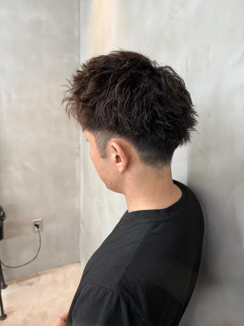 メンズカット💈&ピンパーマ👨🦱+1stepクイックトリートメントの写真