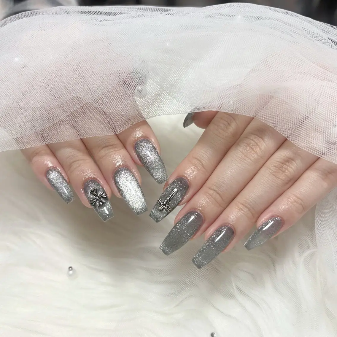 ネイル マグネットネイル ハンドネイル Ange nailのネイルデザイン