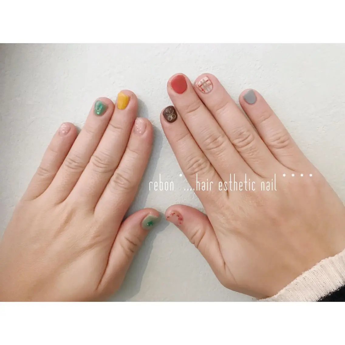 ネイル ハンドネイル フットネイル rebon＊ natsukiのネイルデザイン