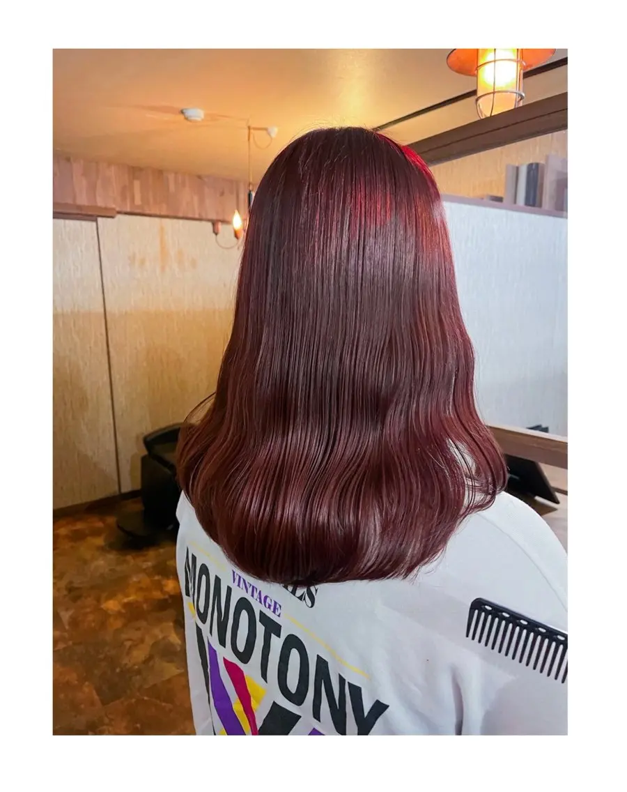 ロング ヘアカラー アラタケ マリのヘアスタイル