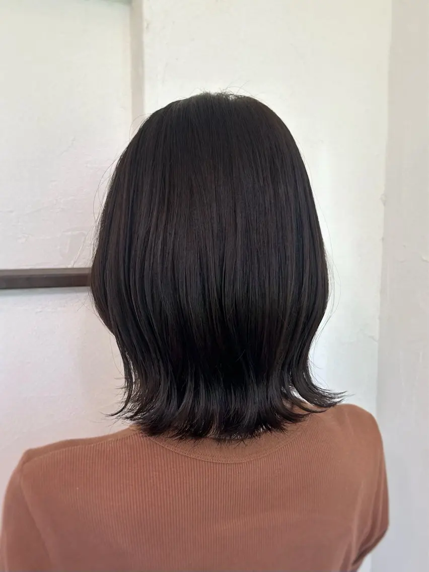 ミディアム ヘアカラー トリートメント たきぐち さくらのヘアスタイル