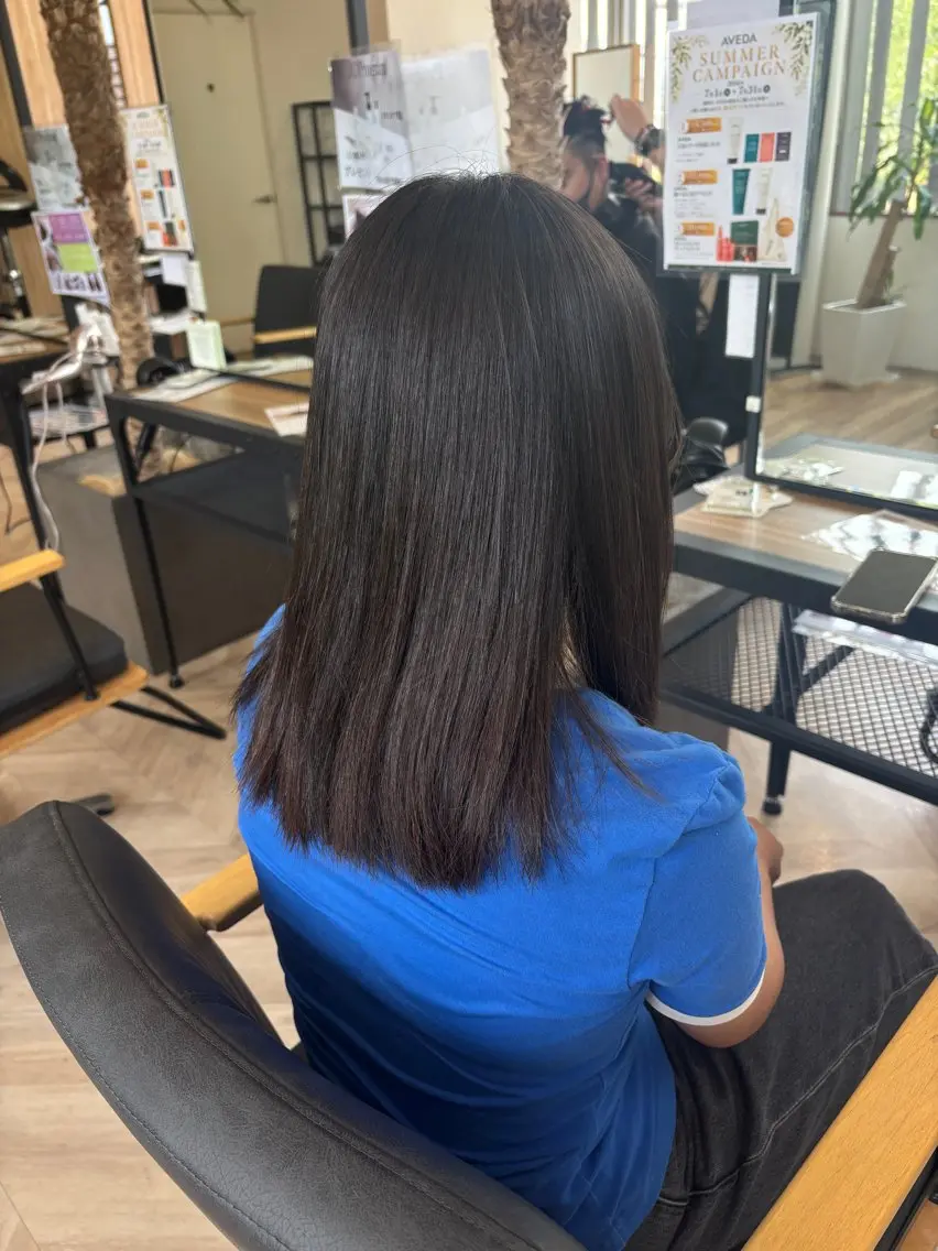 セミロング 堺田 瑠果のヘアスタイル