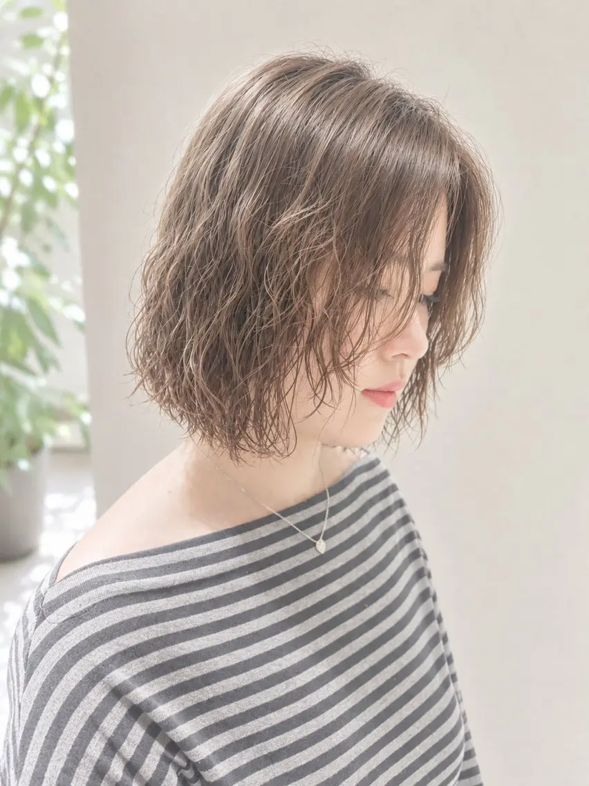 ショート パーマ パーマ 銀座/レイヤー/ 髪質改善/大塚セイラのヘアスタイル