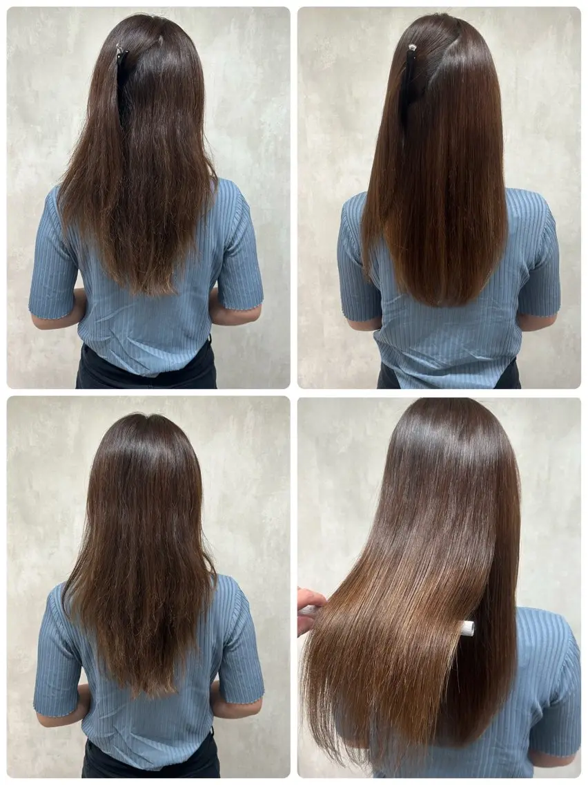 セミロング 縮毛矯正 トリートメント ⚠️美容室迷子⚠️ 👍👍ここに集合のヘアスタイル