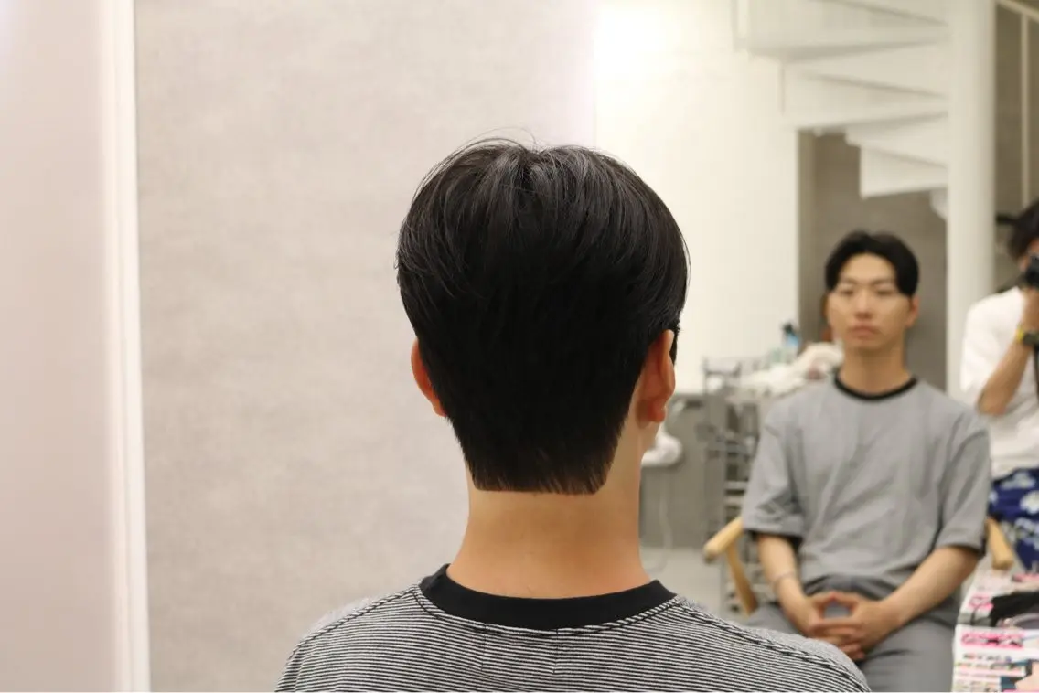 ミディアム ミディアムパーマ 韓国風ヘア カット パーマ 小野 康生のヘアスタイル