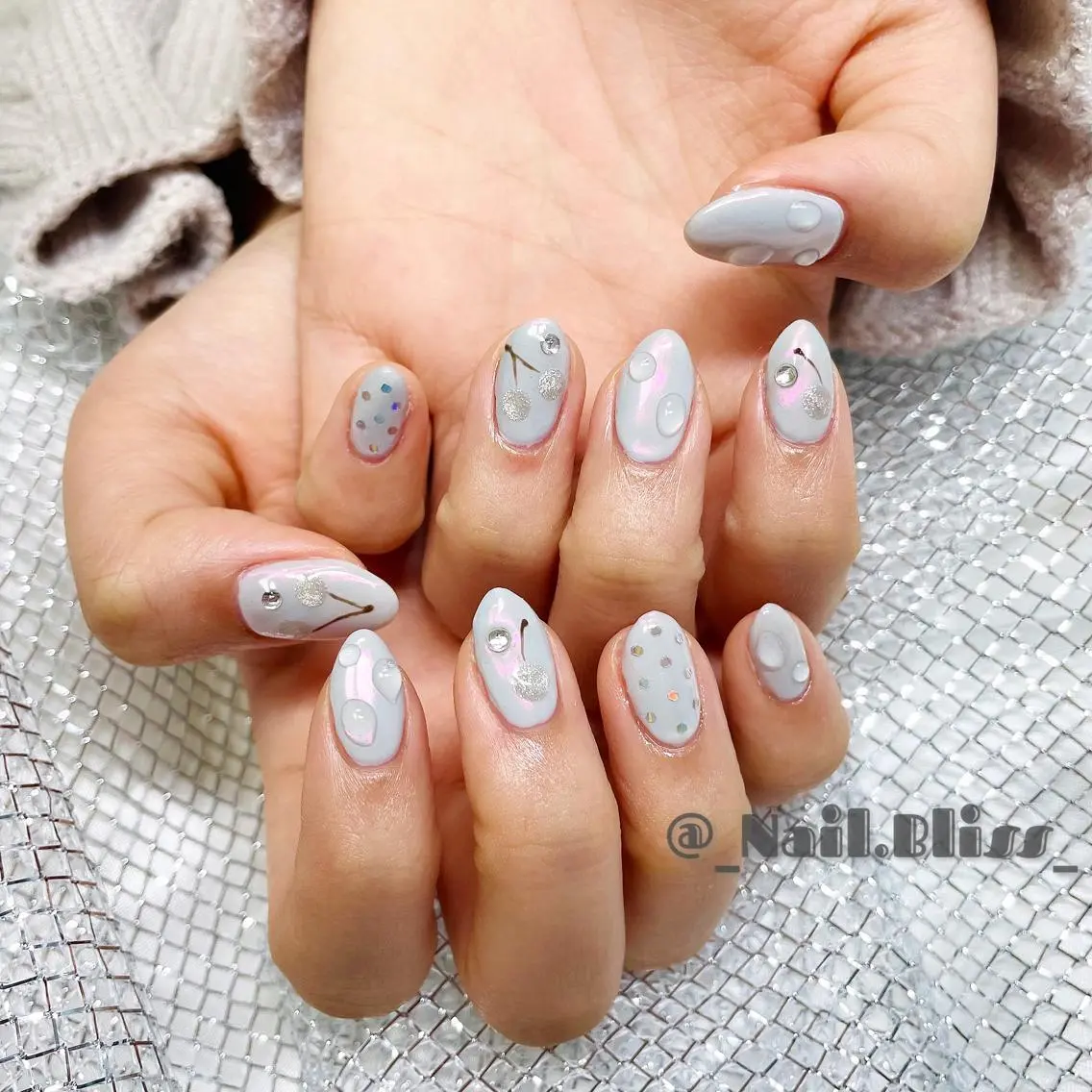 ネイル マグネットネイル ハンドネイル NAIL BLISSのネイルデザイン