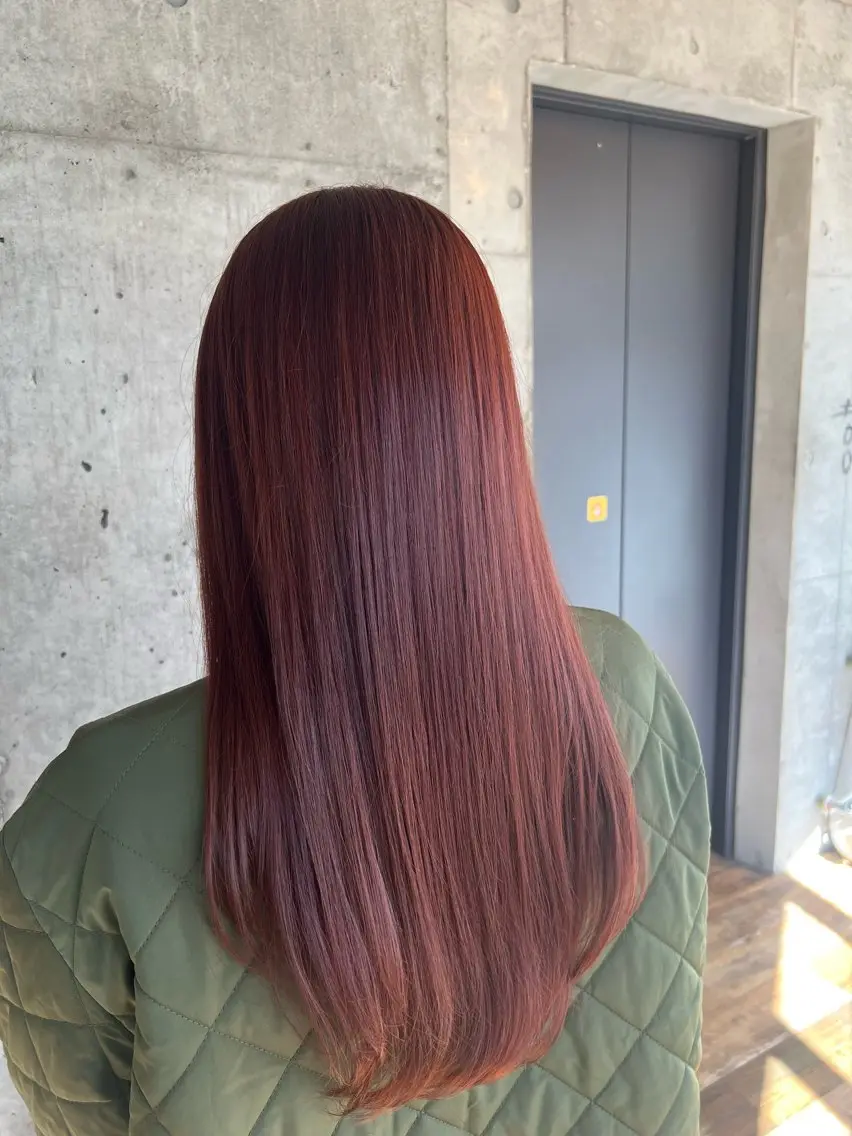 ロング カラー ブラウンカラー 透明感カラー ピンクカラー ピンクブラウン ⭐️Manaka⭐️ 艶髪🩵ナチュラルのヘアスタイル