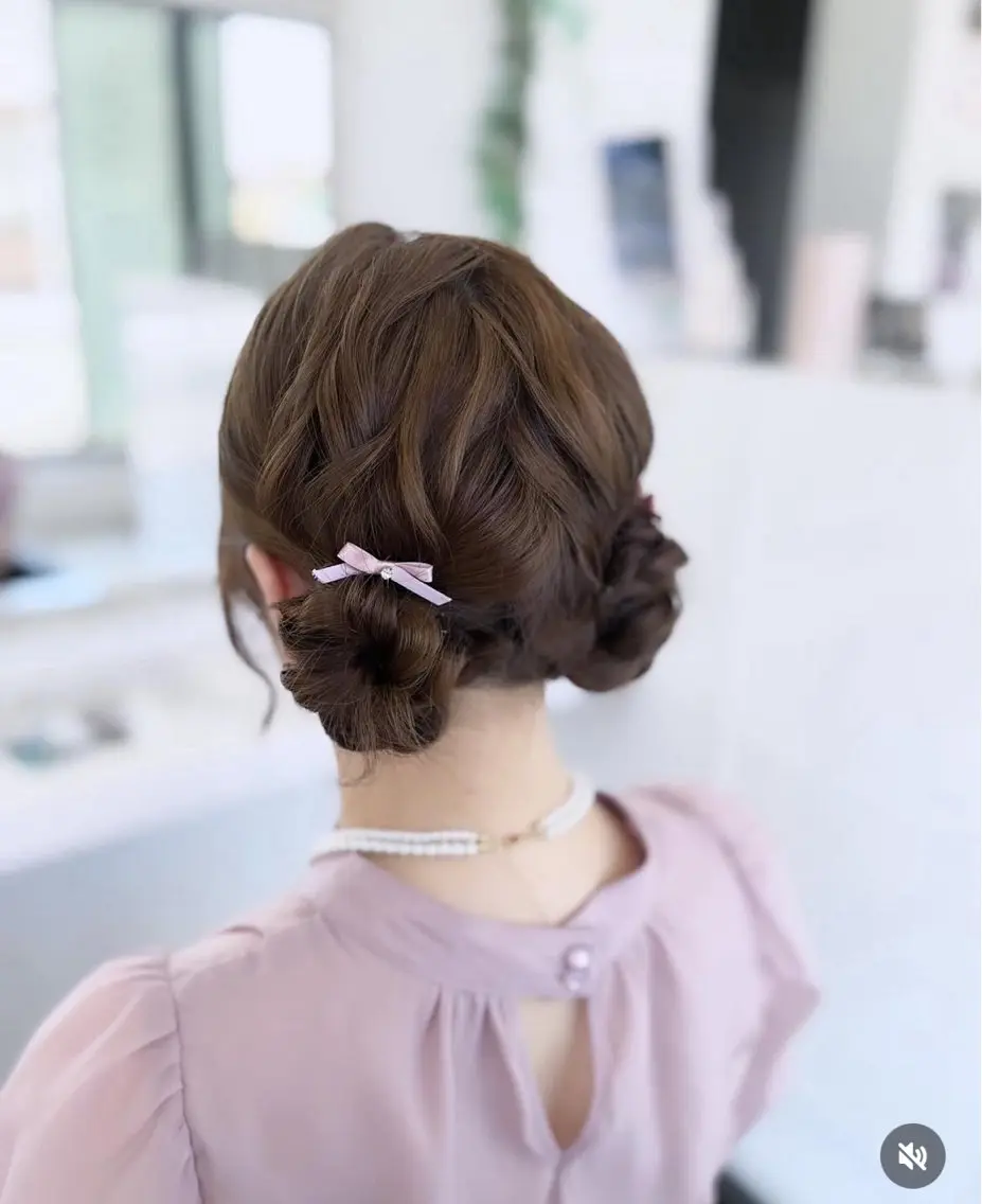ロング デート Rinkaアレンジ/ 顔まわり/縮毛矯正のヘアスタイル