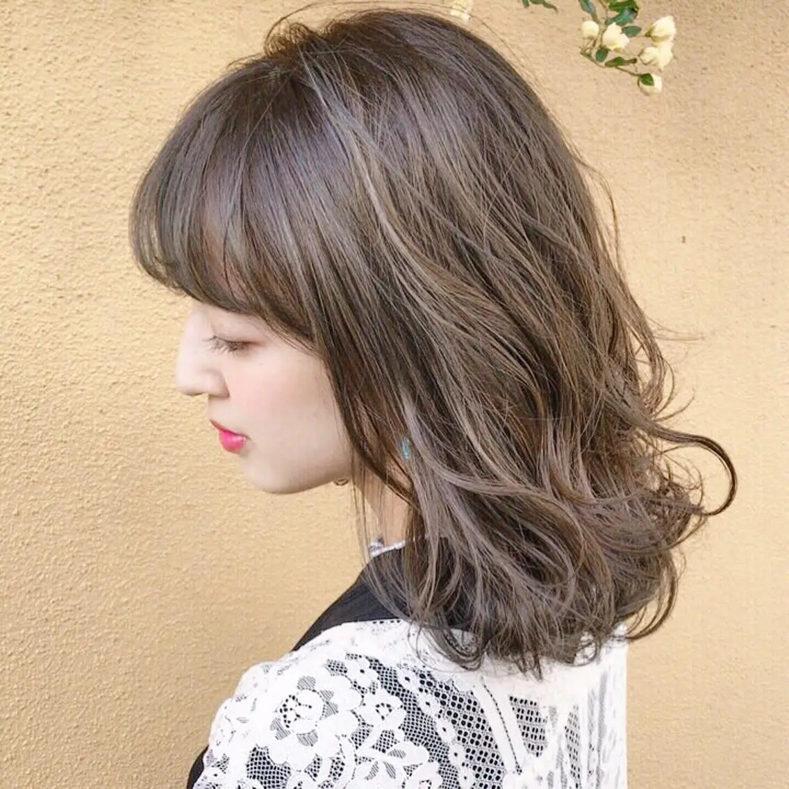 ミディアム カラー グレージュ 💛カラー大人気💛 c i a t eのヘアスタイル