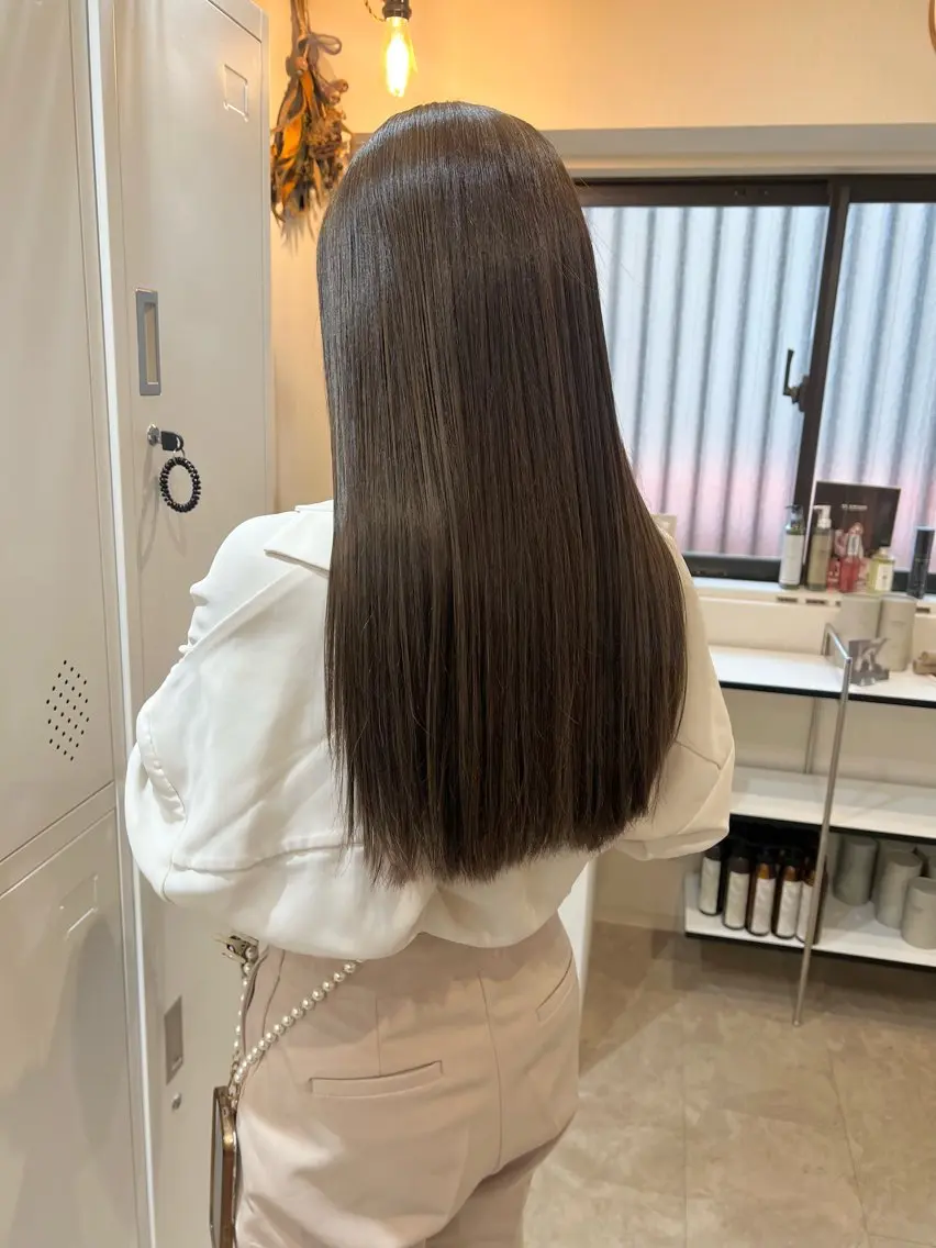 ロング カラー カット トリートメント トレンドと似合わせ/ マンツーマン/西上楓のヘアスタイル